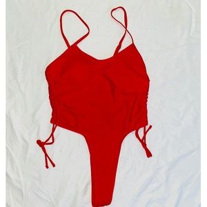New Red One Piece Bathing suit